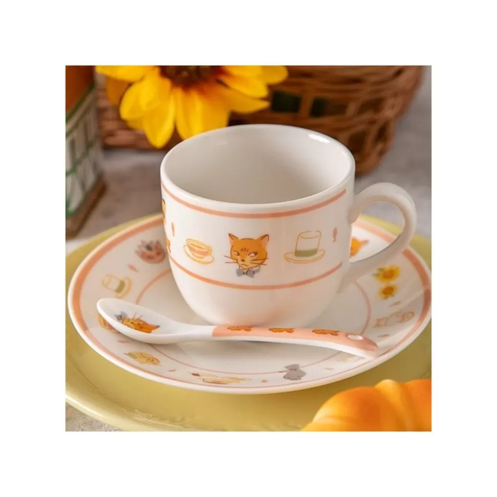 Maison Ghibli Tea Time & Cat Cup - The Cat Returns- Kitchenware