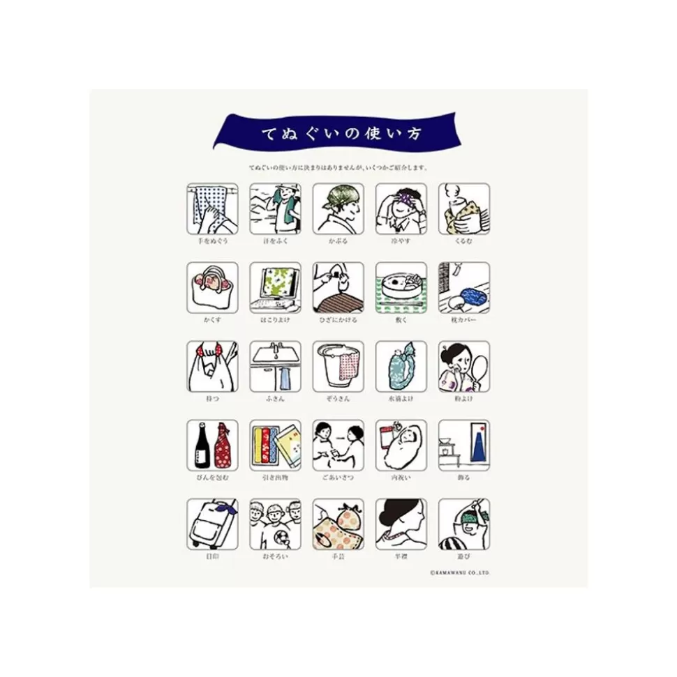 Maison Ghibli Tenugui Middle Totoro Fireworks - My Neighbor Totoro- Household Linen