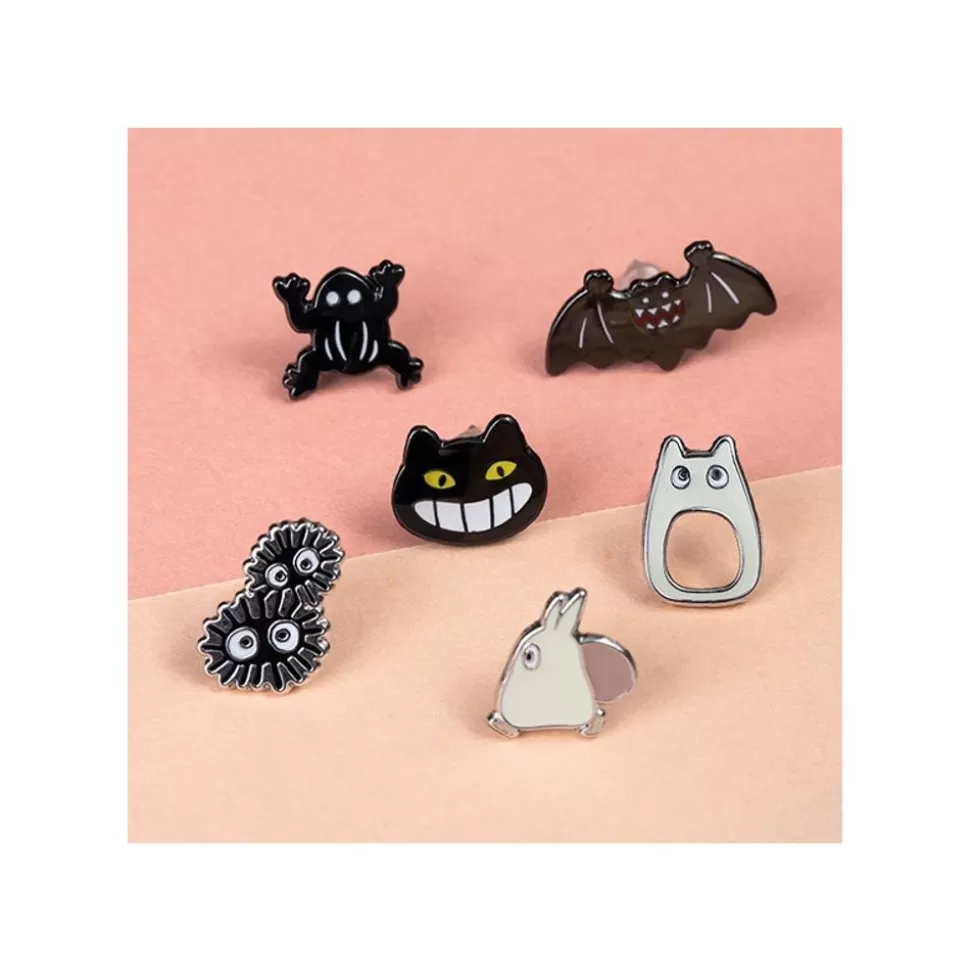 Maison Ghibli Totoro Opening Pierced Earrings Set Of 6 - My Neighbor Totoro- Jewellery