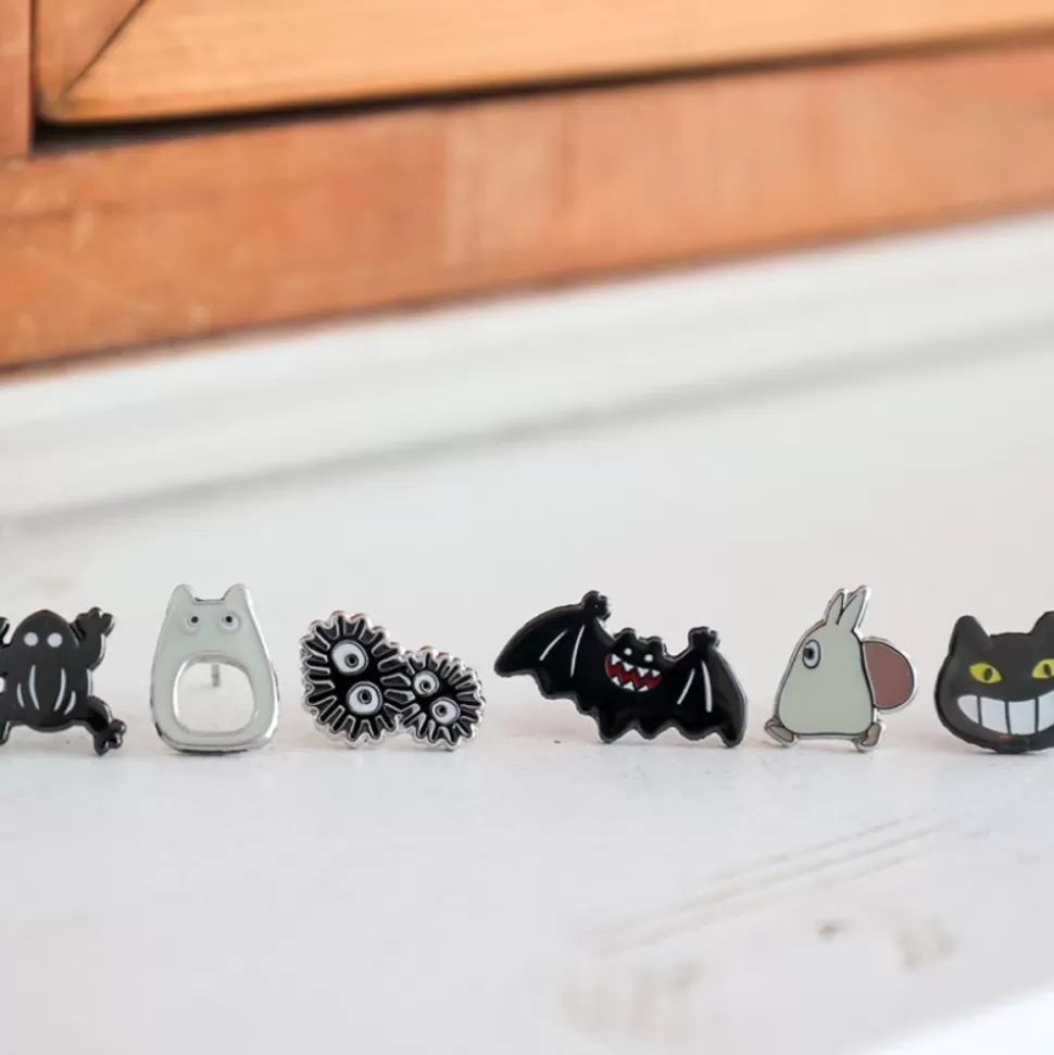 Maison Ghibli Totoro Opening Pierced Earrings Set Of 6 - My Neighbor Totoro- Jewellery