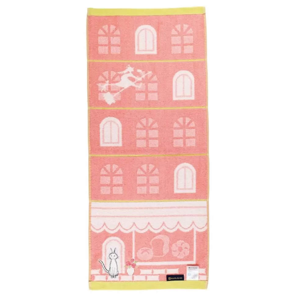 Maison Ghibli Towel Jiji Street Corner 34X80 Cm - Kiki'S Delivery Service- Household Linen