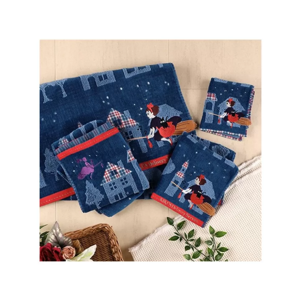 Maison Ghibli Towel The Night Of Departure 34X80 Cm - Kiki'S Delivery Service- Household Linen